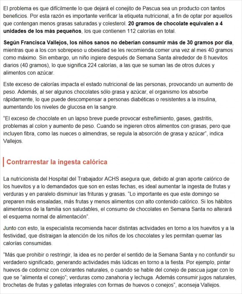 3103 Bio bio.cl - Semana Santa cuantos huevitos de chocolate debe comer como maximo un niño 2