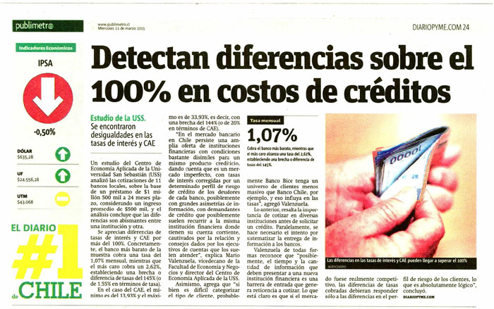 Diferencias créditos de consumo